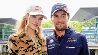 Checo Pérez con la campeona olímpica #checopérez #eileengu #redbull