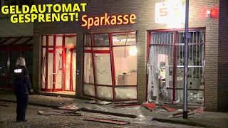 [GELDAUTOMATENSPRENGUNG IN GREVENBROICH] - Hoher Gebäudeschaden | Bewohner evakuiert | Großfahndung