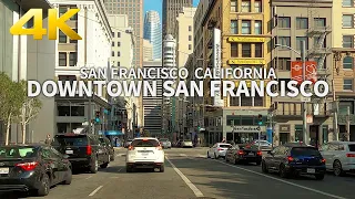 [4K] SAN FRANCISCO - Driving Downtown: Geary, Post, San Francisco-Oakland Bay Bridge, California, 4K