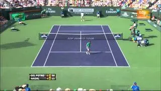 Rafael Nadal - Juan Martin Del Potro Highlights Indian Wells 2013