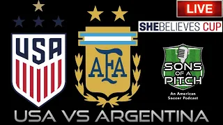 USA vs Argentina Live Stream She Believes Cup Final | USWNT Live Stream Reaction