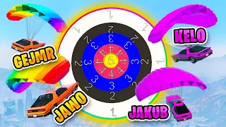 ŠIPKY s autem! 🎯 GEJMR + Jawo *VS* Kelo + Jakub [GTA 5]