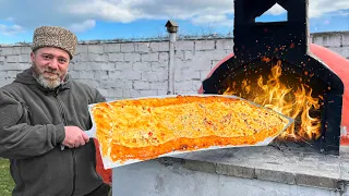 Cooking A Incredible Meter-Long Turkish Pide! I Was Shocked By The Taste