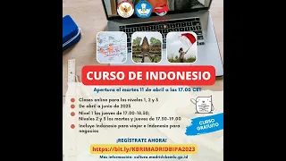 Ayo Belajar Bahasa Indonesia bersama KBRI Madrid - BIPA 2023
