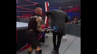 randy orton enables KEVIN DUNN MODE while attacking omos with matt riddle's scooter