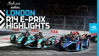 Racing THROUGH buildings! ⚡ | 2022 SABIC London E-Prix Round 14 Highlights