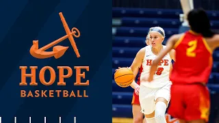 Hope vs. Adrian | Women’s Basketball 1.12.22 | NCAA D3 Basketball | MIAA Basketball