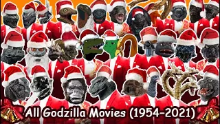 All Godzilla Movies & Series Compilation (1954 - 2021) - #JingleBells Christmas Song (Cover)