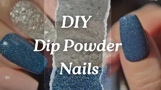 Simple Dip Powder Nails | DIY Nails At Home | NO GELS | Nail Tutorial