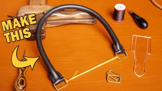 How To Make Rolled Leather Handles // Make Along