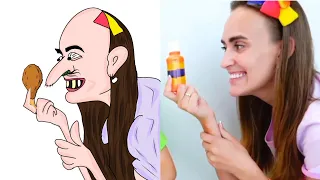 Vlad and Niki want the same slime Drawing Meme| Vlad and Niki