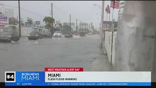 Flash flood warning in Miami