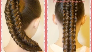 Twisted Edge Fishtail Braid, Hair Tutorial