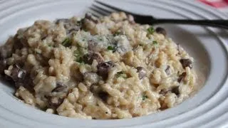 Baked Mushroom Risotto - "Cheater" Oven Risotto Method - Perfect Everytime!