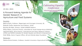 Closing Plenary: A Forward-Looking Agenda for Gender in Agriculture And Food Systems Research