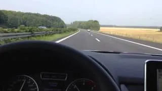 190km/h - the usual on the German Autobahn with a Mercedes-Benz B180 CDi