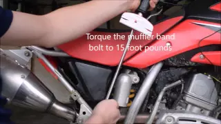 How to Install FMF Exhaust Pipe and Mega bomb Header Pipe on Crf150r