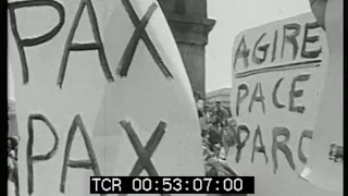 Manifestazione per il Vietnam a piazza San Pietro - Roma, 10 luglio 1966