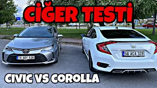 Performans Kiyaslaması | Toyota Corolla vs Honda Civic | Hızlanma Fren Testi | Otomobil Günlüklerim