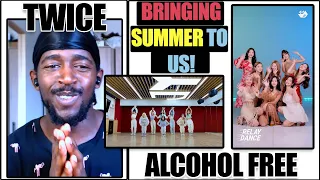 PRO DANCER REACTS TO TWICE | [릴레이댄스] 트와이스(TWICE) - Alcohol-Free +  “Alcohol-Free” Dance Practice