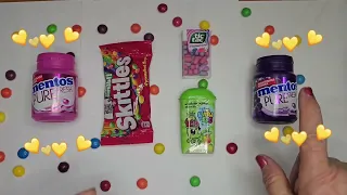 ASMR Mentos Pure Fresh / Unpacking and relaxation / Chewable dragee Mix of fruits / TicTac.