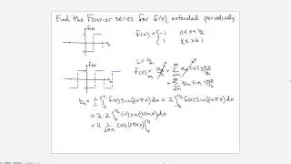 Calculating a Fourier series for a periodic step function