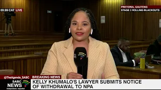 Kelly Khumalo's lawyer submits notice of withdrawal to NPA: Chriselda Lewis reports