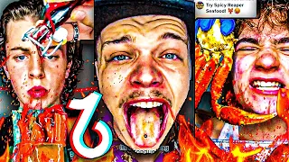 EXTREME 1 Hour Spicy Food Tiktok Compilation Pt2🥵🌶