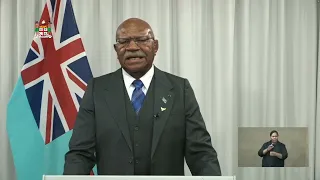 Fiji's Prime Minister Honourable Sitiveni Rabuka addresses the nation