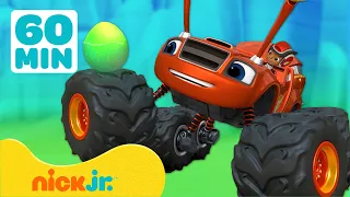 Blaze y los Monster Machines | ¡Transformaciones y rescates de Blaze! Con AJ | 60 Minutos | Nick Jr