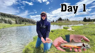 Fishing for Trout at Snowy Range WY Day 1-2