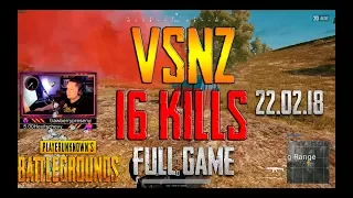 VSNZ [16 kills] TOP-1 Solo FPP (22.02.18)