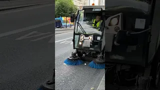 Road Sweeper Keeping Dublin City Nice and Clean #shorts