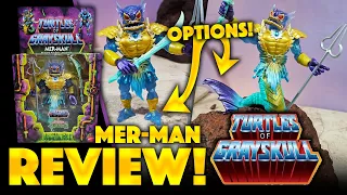 MOTU Origins Turtles Of Grayskull Mer-Man REVIEW!  BEST Deluxe Figure Release to Date!