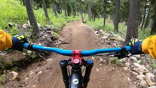 Trail Guide to Easy Green Trails at Mount Washington Bike Park - Green Line and Panda Gardens