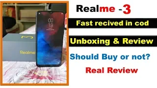 Realme-3 unboxing in fast hand & Review which i brougt in 1st sale|bright effect