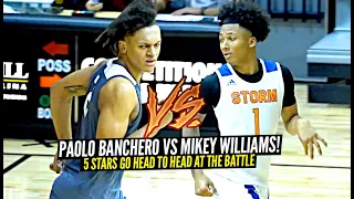 Mikey Williams vs Paolo Banchero!! 5 Stars Go HEAD TO HEAD at The Battle!!