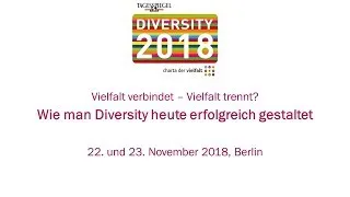 Live: Diversity-Konferenz am 22. und 23. November 2018 in Berlin