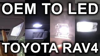 Toyota RAV4 (2019-2021): Interior OEM Lights LED Upgrade.