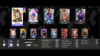 NBA 2k24 MYTEAM Salary Cap 14-2 Record Using these Players and Settings!