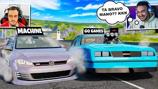 TROLEI o MACHINE USANDO H4CK no DESAFIO de ARRANCADA! BeamNG.drive Multiplayer