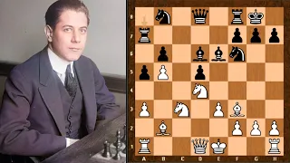 IQP tactical opportunities || Jose Raul Capablanca vs David Janowski || San Sebastian (1911)