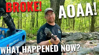 Jeep BROKE Down Again?  At AOAA TRAILS in our Jeep Wranglers Part 2.