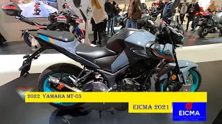 2022 Yamaha MT-03  Walkaround Eicma 2021 Milan