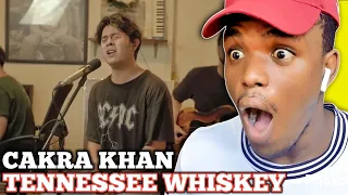 REACTING to | Cakra Khan - Tennessee Whiskey (Chris Stapleton Cover) Live Session