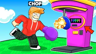 ROBLOX CHOP AND FROSTY PLAY ARCADE PUNCH SIMULATOR