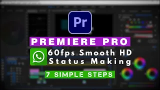60fps Smooth Whatsapp Status | Premiere Pro Malayalam Tutorial | How to compress