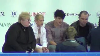 FGP Sochi 2012 Tatiana VOLOSOZHAR / Maxim TRANKOV kiss&cry FS