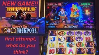 *New Game* Buffalo Where's The Gold Jackpots.  First to YouTube, I TRIED to win on it