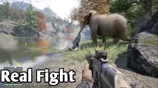 Far Cry 4 - Elephant vs Crocodile new 2018